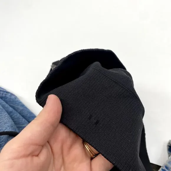 Lululemon black ribbed sports bra